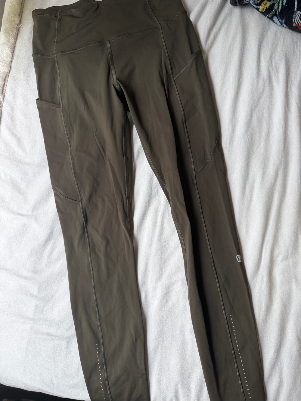 Lululemon Olive Green fast and free leggings